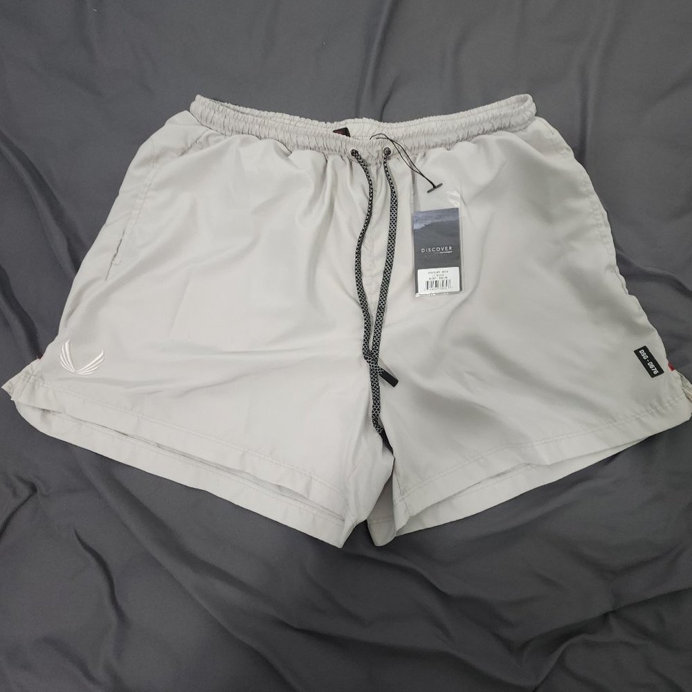 ASRV Shorts: 0676. Vintage 5'' Training Short - Stone, Size L